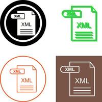 XML Icon Design vector