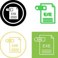 exe icono diseño vector