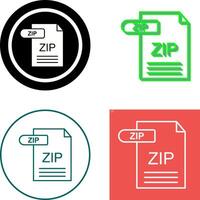 ZIP Icon Design vector