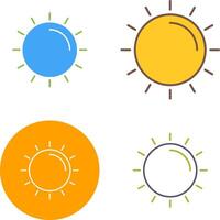 diseño de icono de sol vector