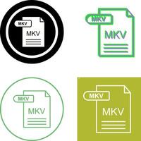 mkv icono diseño vector