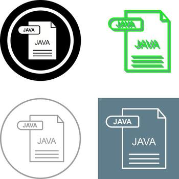 Java icono diseño vector