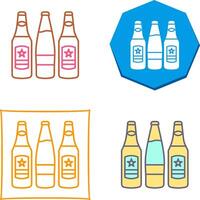 Beer Bottles Icon Design vector