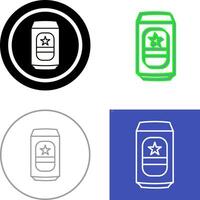 Beer Can Icon Design vector