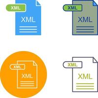 xml icono diseño vector