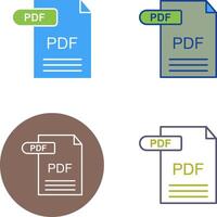 PDF Icon Design vector