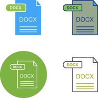 docx icono diseño vector