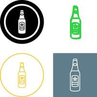 cerveza botella icono diseño vector