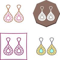 Earring Icon Design vector