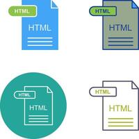 HTML Icon Design vector