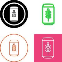 Beer Can Icon Design vector