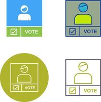 Candidate Banner Icon Design vector