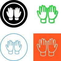 jardinería guantes icono diseño vector