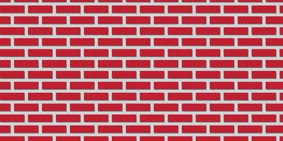 Red brick wall background vector