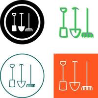 Gardening Tools Icon Design vector