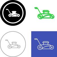 Lawn Mower Icon Design vector