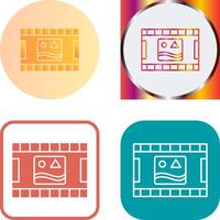 Unique Pictures Reel Icon Design vector