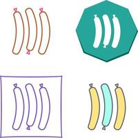 Hot Sausage Icon Design vector