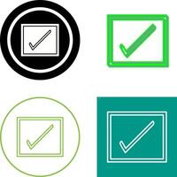 Checkbox Icon Design vector