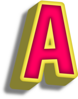 Cartoon Happy Alphabet Letter and Number png