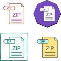 ZIP Icon Design vector