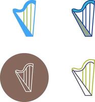 Harp Icon Design vector