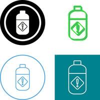 Pesticide Bottle Icon Design vector