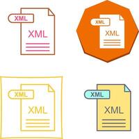 xml icono diseño vector