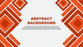 Abstract Deep Orange Background Design Template. Abstract Banner Wallpaper Illustration. Deep Orange vector