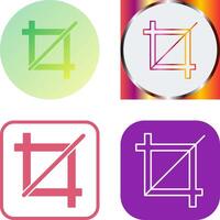Unique Crop Icon Design vector