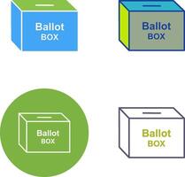 Ballot Box Icon Design vector