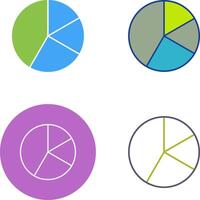 Pie Chart Icon Design vector