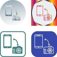 Unique Transfer Images Icon Design vector