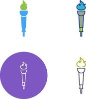 Museum Torch Icon Design vector