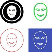 Ancient Face Mask Icon Design vector