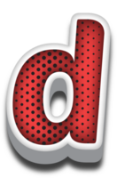 3d cartone animato alfabeto lettera e numero png