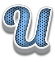 3D Cartoon Alphabet Letter and Number png