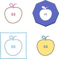 diseño de icono de manzanas vector