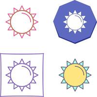 diseño de icono de sol vector