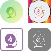 Unique Fire Alert Icon Design vector