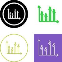 Candidate Graph Icon Design vector