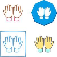 jardinería guantes icono diseño vector