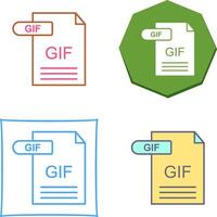 GIF Icon Design vector