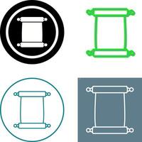 Scroll of Paper Icon Design vector