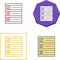Ballot Paper Icon Design vector