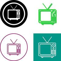 televisión transmitir icono diseño vector