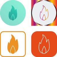 Unique Fire Icon Design vector