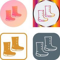 Unique Boots Icon Design vector