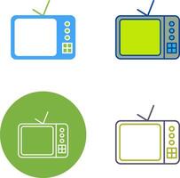 televisión conjunto icono diseño vector