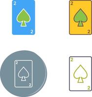 Spades Card Icon Design vector